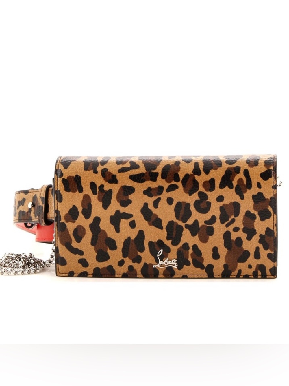 Christian Louboutin Boudoir Chain Belt Bag Printed Leather